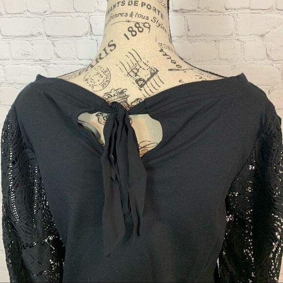 Anthropologie Nina lace sleeves Top size Small balloon sleeve 100% cotton - Picture 7 of 11